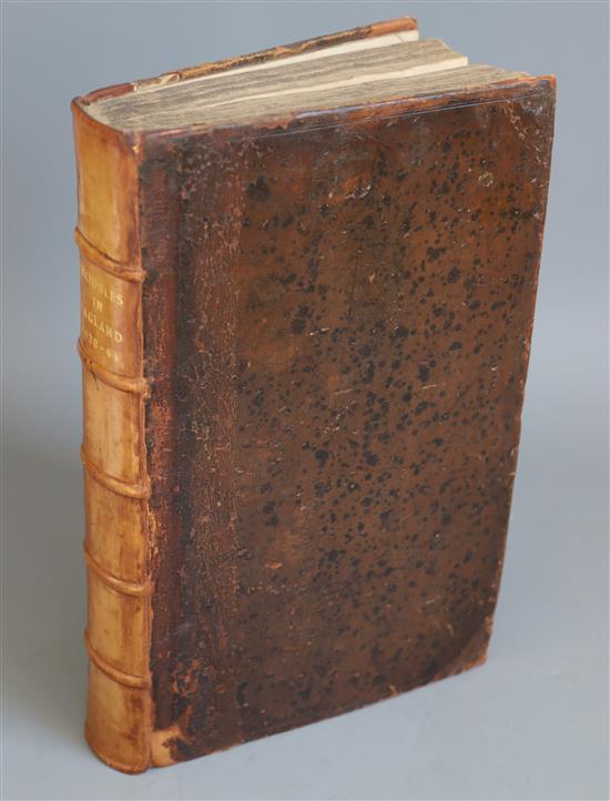 Dugdale, William Sir - A Short View of the late Troubles in England, folio, contemporary calf, rebacked, with frontis